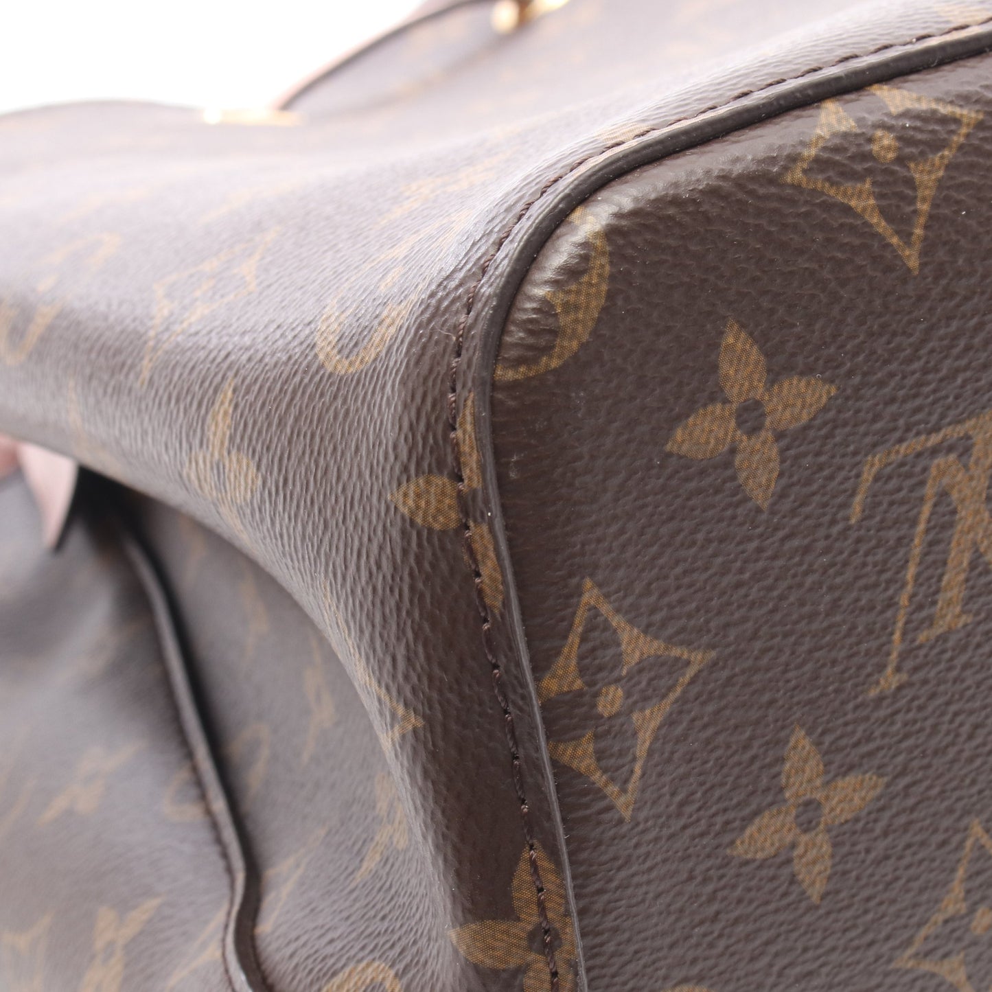 ネオノエ モノグラム ローズプードル ショルダーバッグ PVC レザー ブラウン ライトピンク ルイヴィトン バッグ LOUIS VUITTON