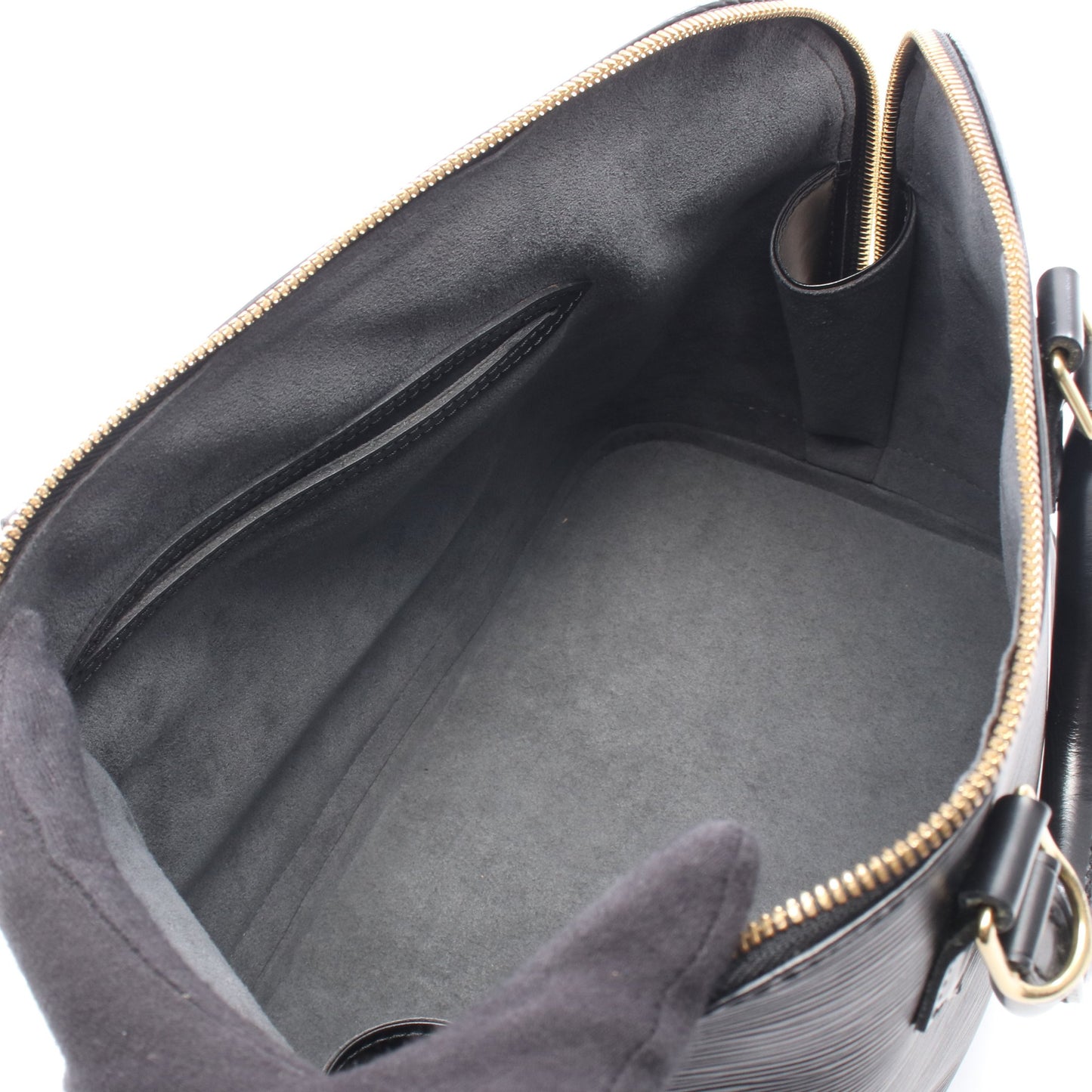 アルマ エピ ノワール ハンドバッグ レザー ブラック ルイヴィトン バッグ LOUIS VUITTON
