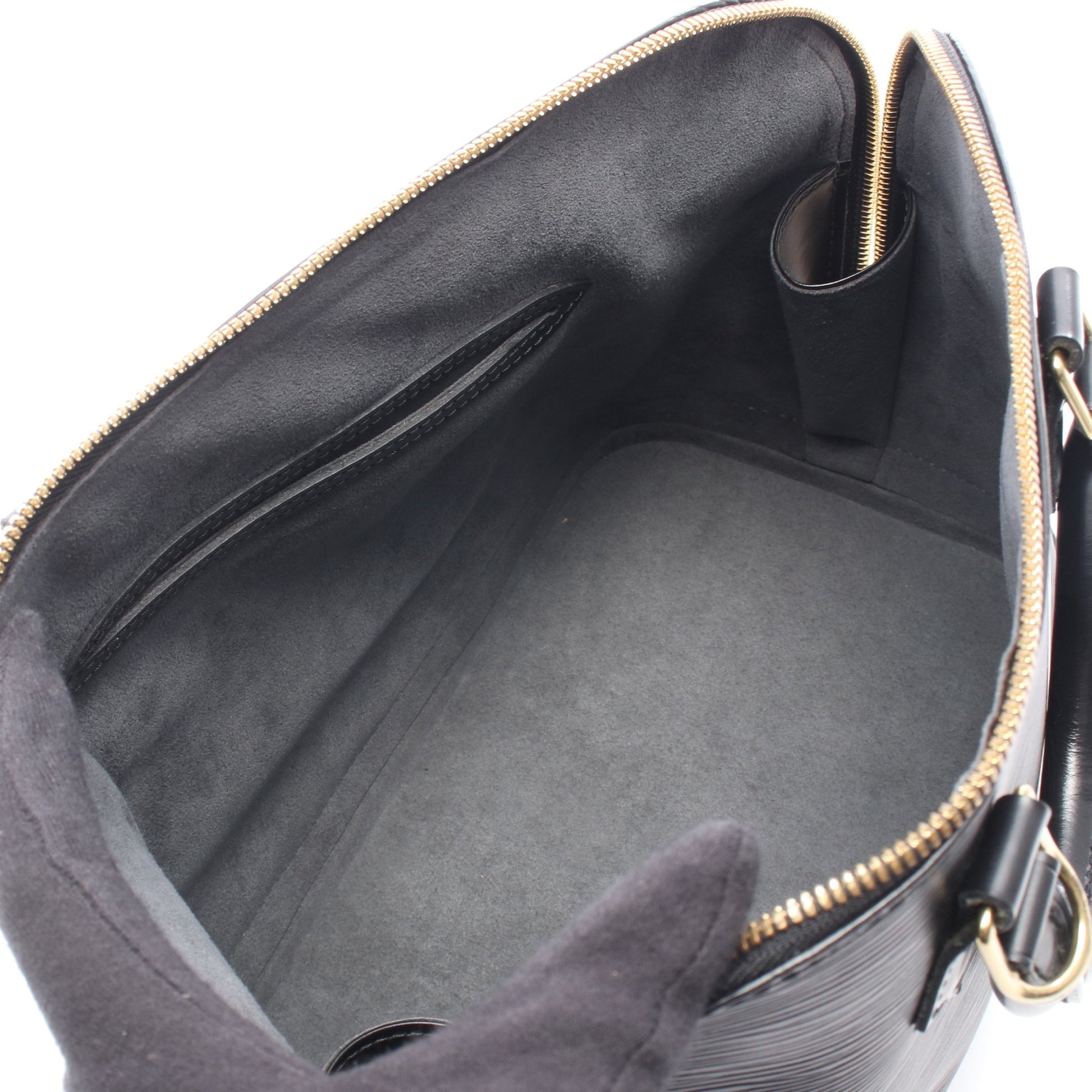アルマ エピ ノワール ハンドバッグ レザー ブラック ルイヴィトン バッグ LOUIS VUITTON
