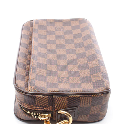 ポシェット サンポール ダミエエベヌ セカンドバッグ PVC レザー ブラウン ルイヴィトン バッグ LOUIS VUITTON