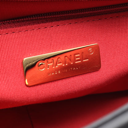 19 ディズヌフ マトラッセ 2WAY チェーンショルダーバッグ レザー ブラック ゴールド金具 シャネル バッグ CHANEL