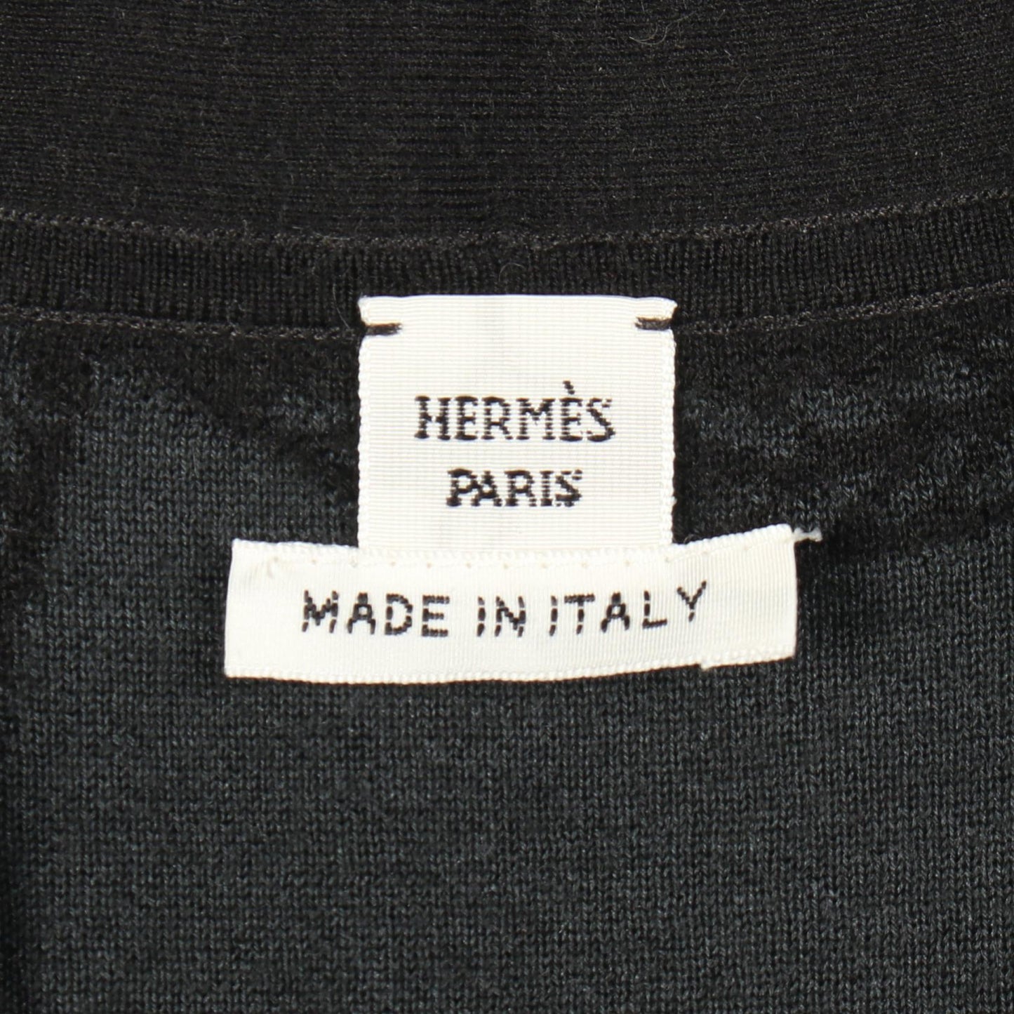 Palefroi Remix カーディガン カシミヤ シルク ナイロン ブラック ダークグレー エルメス トップス HERMES