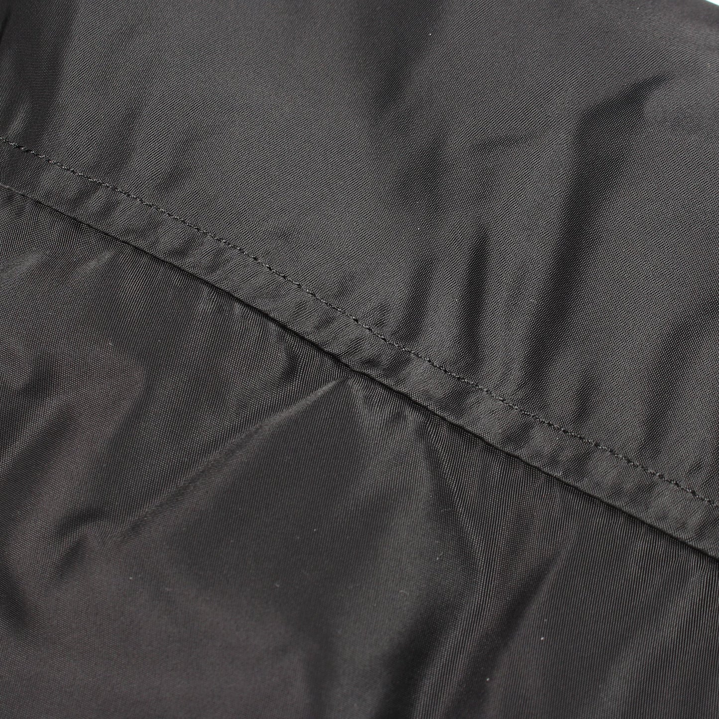 FAUX SHEARING TYPE MA-1 切替 中綿 ジャケット ナイロン ブラック ハイク