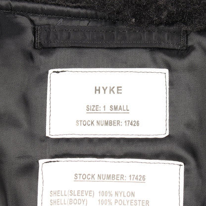FAUX SHEARING TYPE MA-1 切替 中綿 ジャケット ナイロン ブラック ハイク