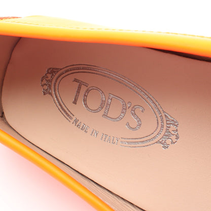 ゴンミーニ ネオンカラー ドライビングシューズ レザー オレンジ トッズ シューズ TOD'S