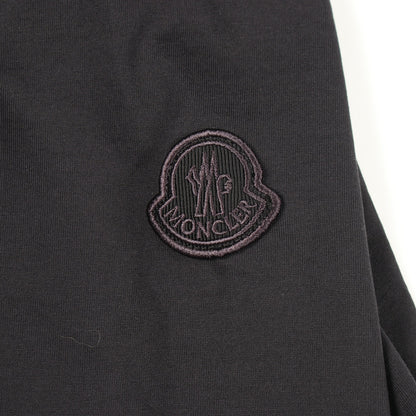スパンコールロゴ クロップド 半袖Tシャツ コットン ブラック モンクレール トップス MONCLER