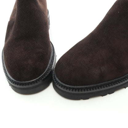 Tomosa ブーツ ムートン ダークブラウン マノロブラニク シューズ MANOLO BLAHNIK