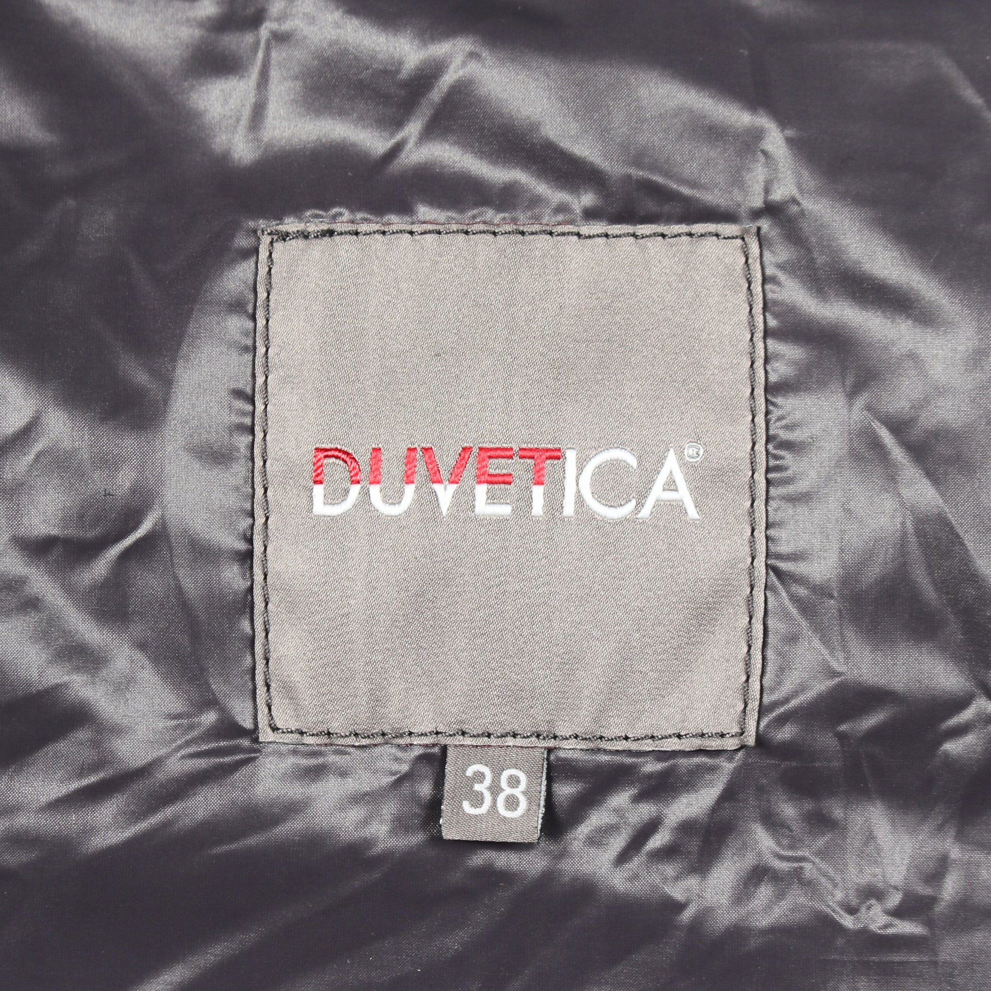 FEBEDUE フード付き ダウンベスト ウール グレー デュベティカ アウター DUVETICA