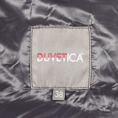 FEBEDUE フード付き ダウンベスト ウール グレー デュベティカ アウター DUVETICA