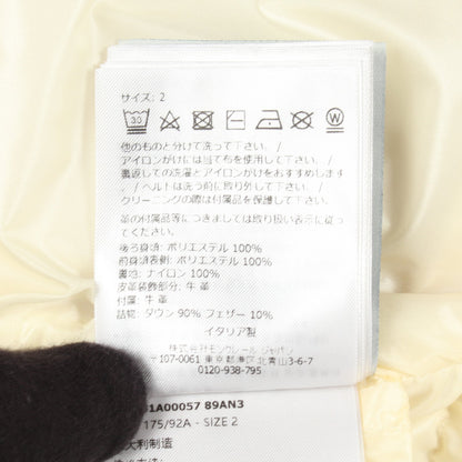 SORBIER ロングダウンベスト エコファー切替 ダウンコート ベージュ モンクレール