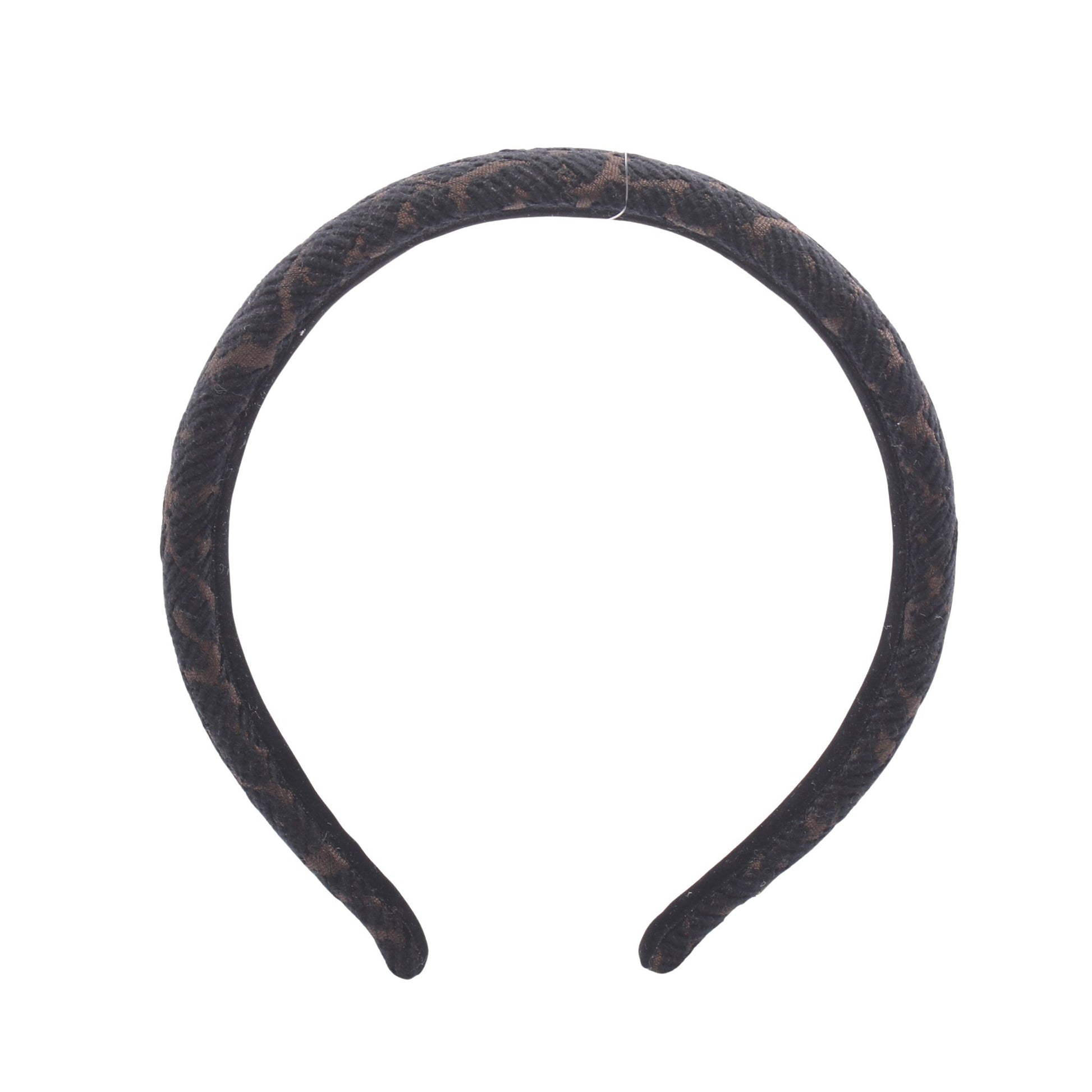カチューシャ ファブリック ブラック ダークブラウン アレクサンドルドゥパリ アクセサリー Alexandre de Paris