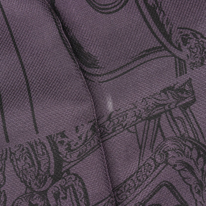 EN DESORDRE FINESSE ツイルレーヌ パンツ パープル パンツ シルク パープル エルメス ボトムス HERMES