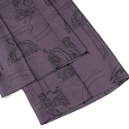 EN DESORDRE FINESSE ツイルレーヌ パンツ パープル パンツ シルク パープル エルメス ボトムス HERMES