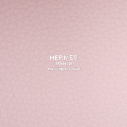 ピコタンロックPM モーヴペール ハンドバッグ トリヨンクレマンス ライトピンク シルバー金具 W刻印 エルメス バッグ HERMES