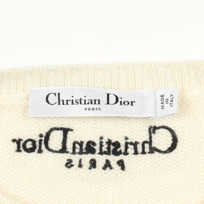 インディアンタイガー ニット カシミヤ アイボリー マルチカラー クリスチャンディオール トップス Christian Dior