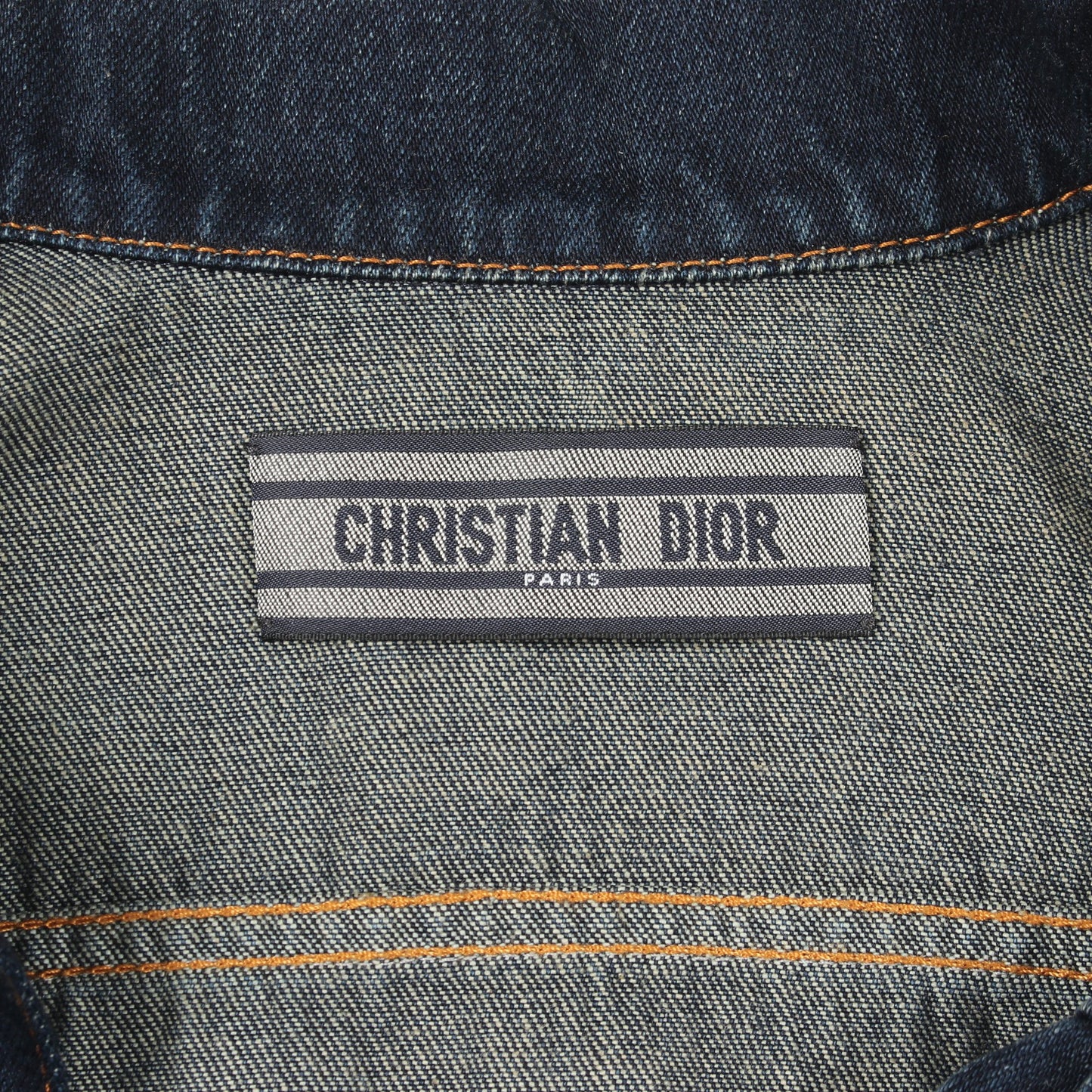 BEE刺繍 デニムジャケット コットン インディゴブルー クリスチャンディオール アウター Christian Dior