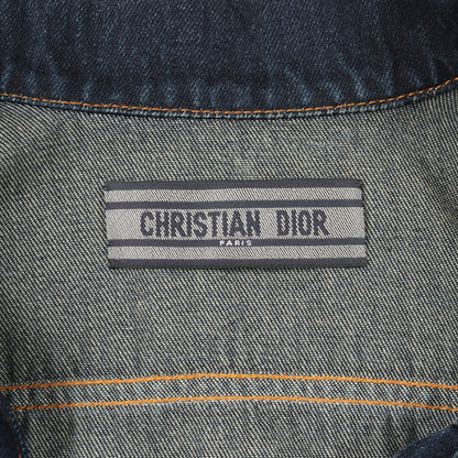 BEE刺繍 デニムジャケット コットン インディゴブルー クリスチャンディオール アウター Christian Dior