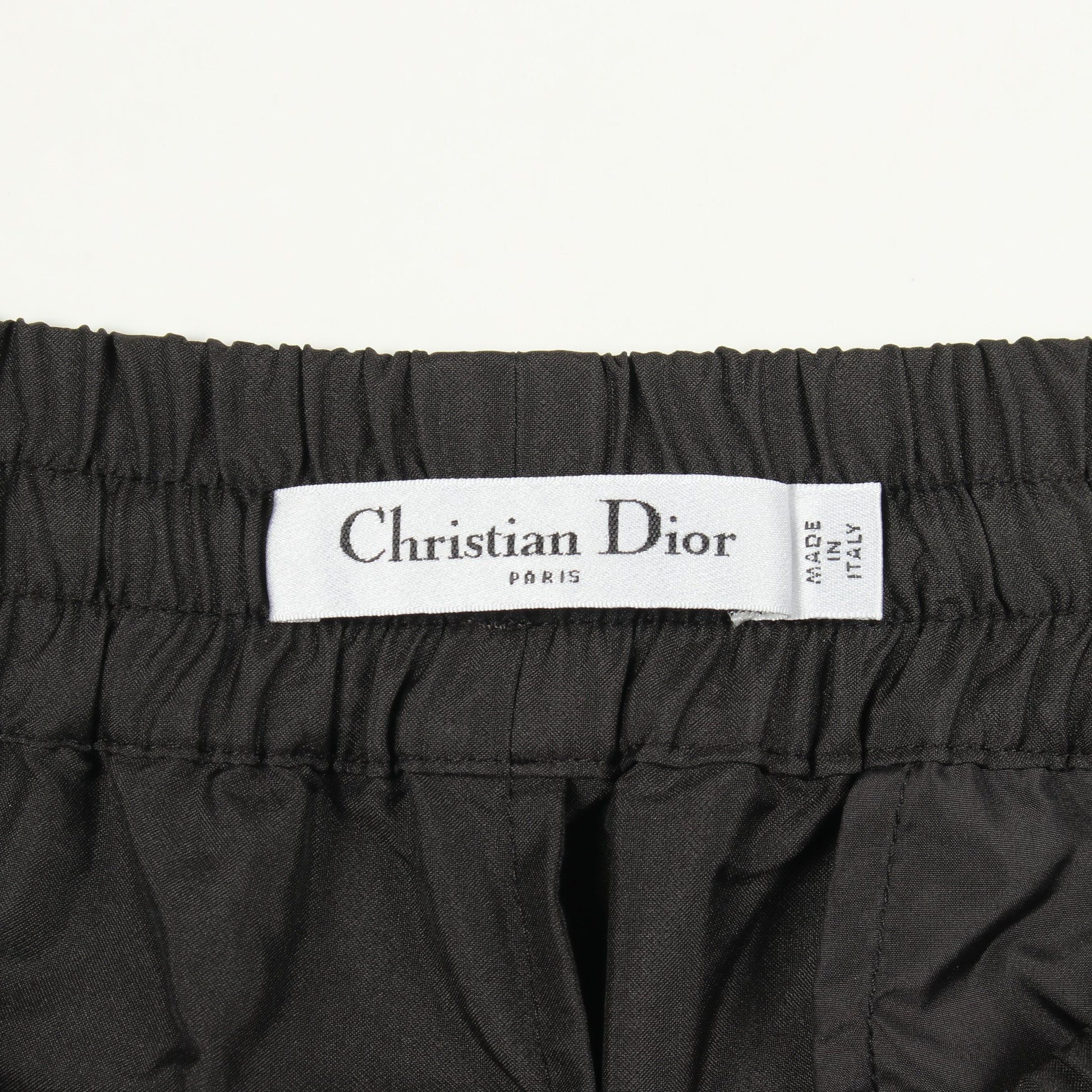 グラフィック フレア イージーパンツ ブラック ホワイト クリスチャンディオール ボトムス Christian Dior
