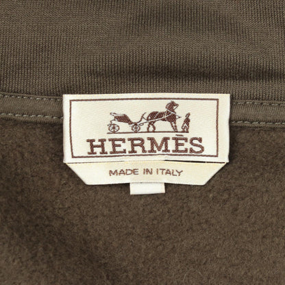 ジップアップパーカー コットン カーキグリーン エルメス トップス HERMES