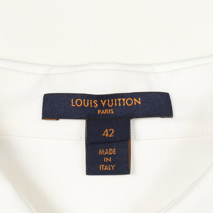 ロゴワッペン 長袖 シャツ コットン ホワイト ルイヴィトン トップス LOUIS VUITTON