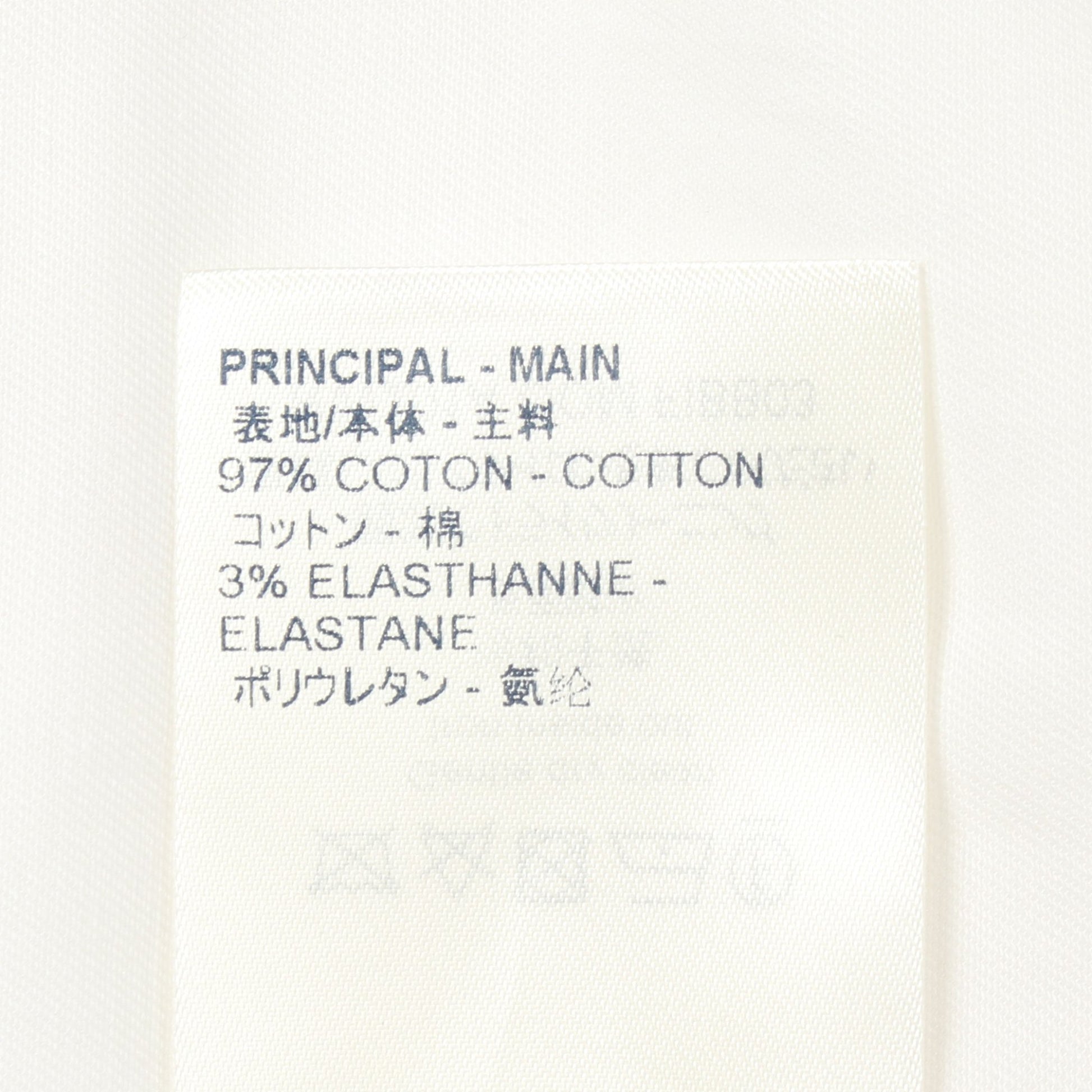 ロゴワッペン 長袖 シャツ コットン ホワイト ルイヴィトン トップス LOUIS VUITTON