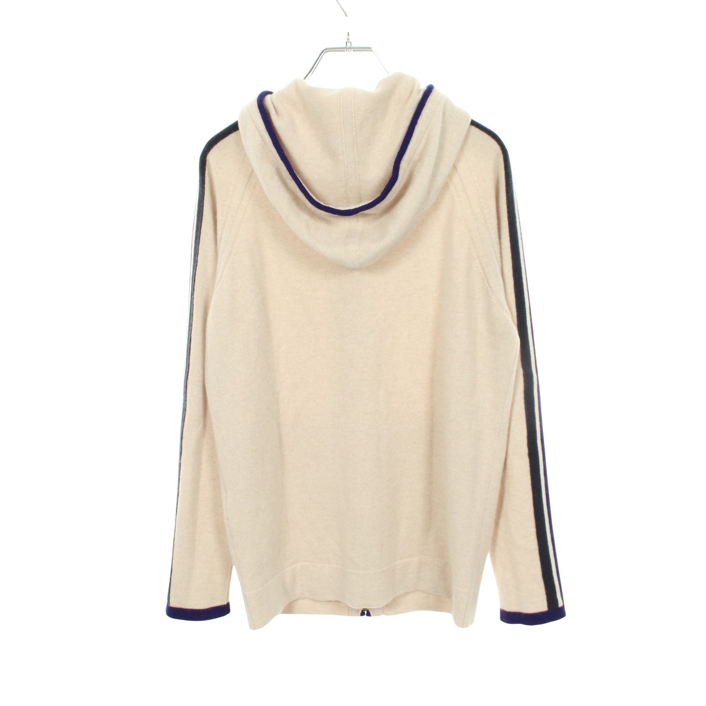 スポーツライン ニット ジップアップパーカー カシミヤ ベージュ ブルー ネイビー 09P シャネル トップス CHANEL