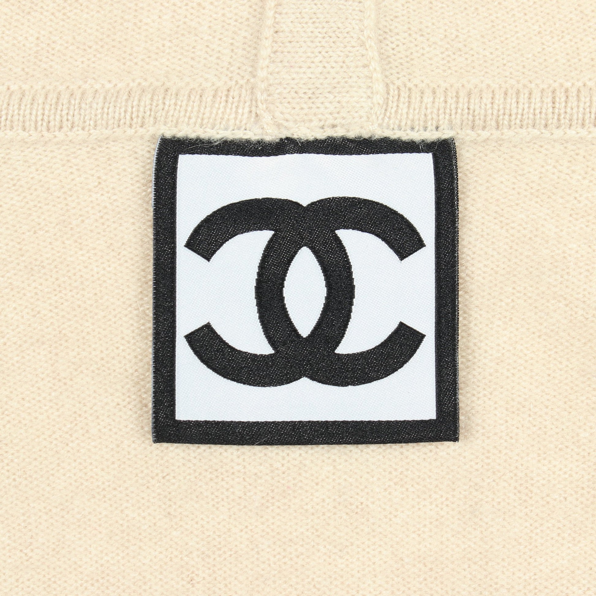 スポーツライン ニット ジップアップパーカー カシミヤ ベージュ ブルー ネイビー 09P シャネル トップス CHANEL