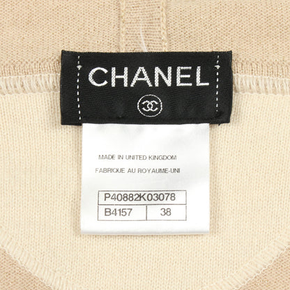 ココマーク ラメ ジップアップパーカー カシミヤ ベージュ シャネル トップス CHANEL