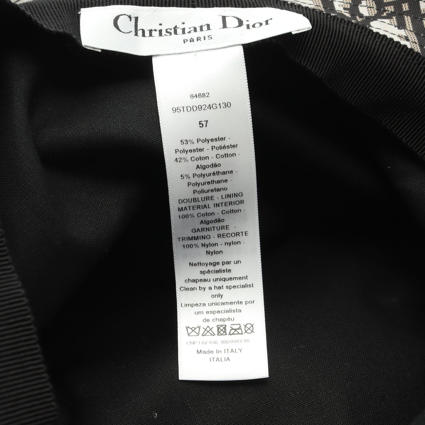 TEDDY-D ボブハット チュール バケット ハット コットン ブラック クリスチャンディオール 財布・小物 Christian Dior