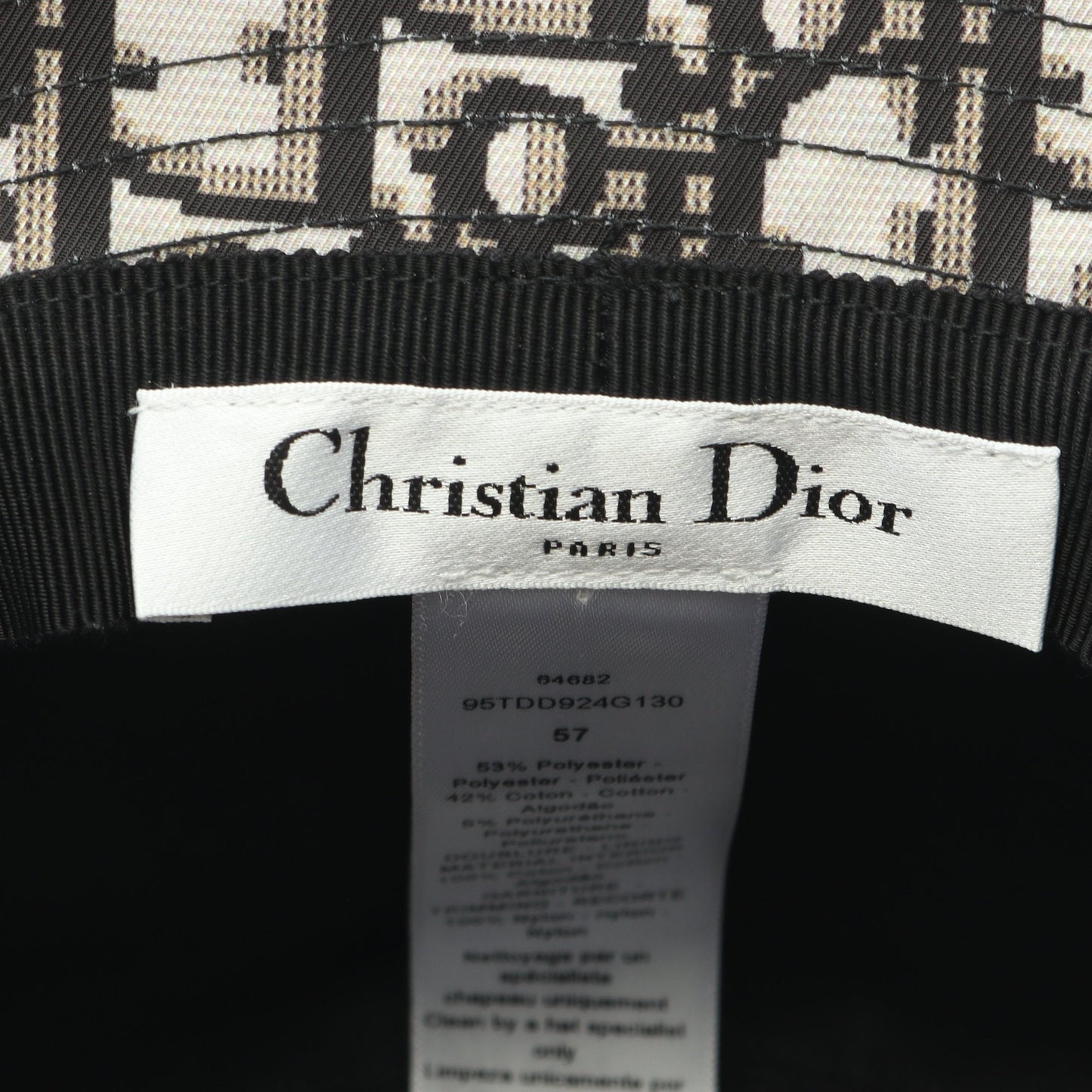 TEDDY-D ボブハット チュール バケット ハット コットン ブラック クリスチャンディオール 財布・小物 Christian Dior