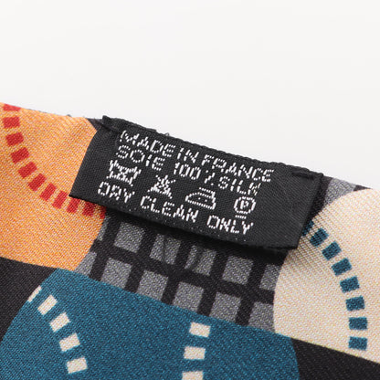 ツイリー BALLES DE TENNIS リボン スカーフ シルク ダークグレー マルチカラー エルメス 財布・小物 HERMES
