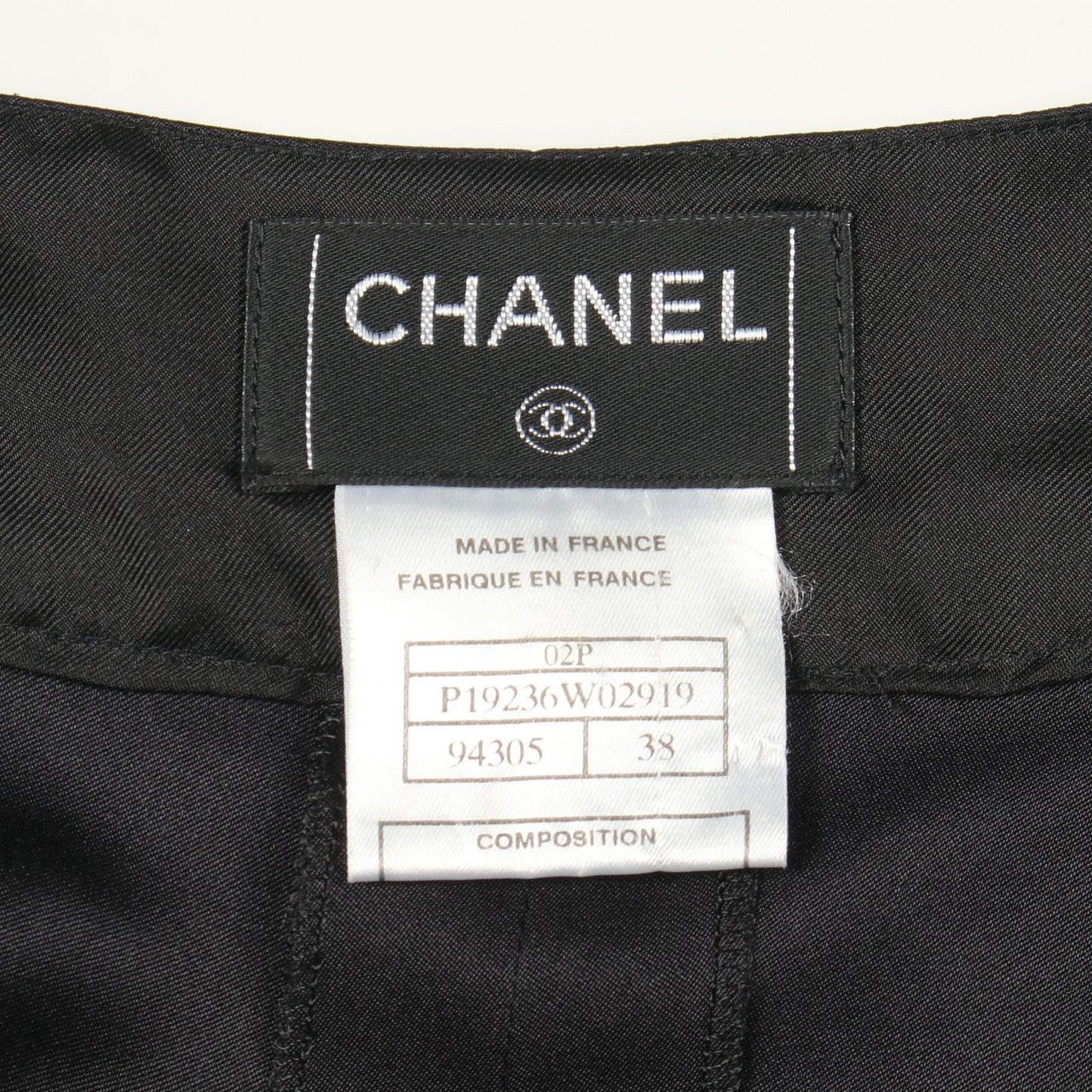 ココマークボタン スカート シルク ブラック 02P シャネル ボトムス CHANEL