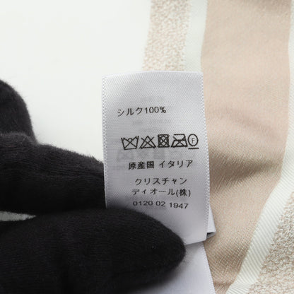 D-Floral ミッツァ リボン スカーフ シルク ベージュ マルチカラー クリスチャンディオール 財布・小物 Christian Dior