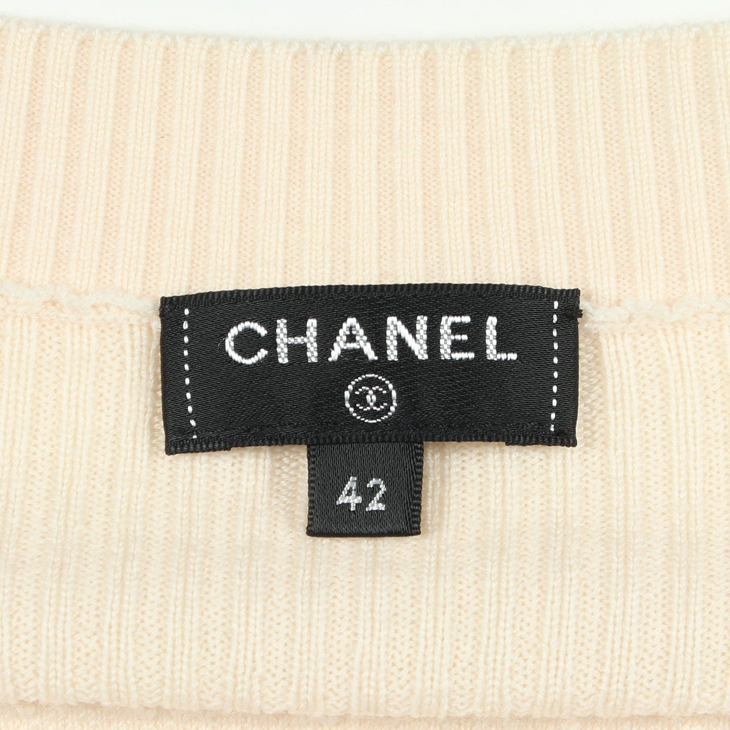 ココマークボタン カーディガン ウール アイボリー シャネル トップス CHANEL