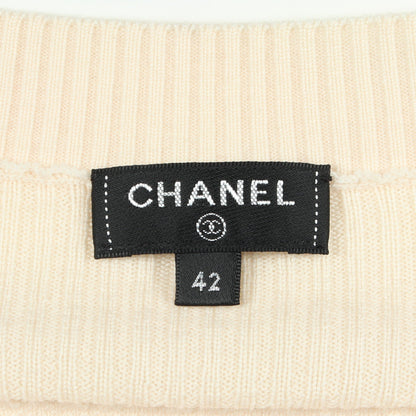 ココマークボタン カーディガン ウール アイボリー シャネル トップス CHANEL