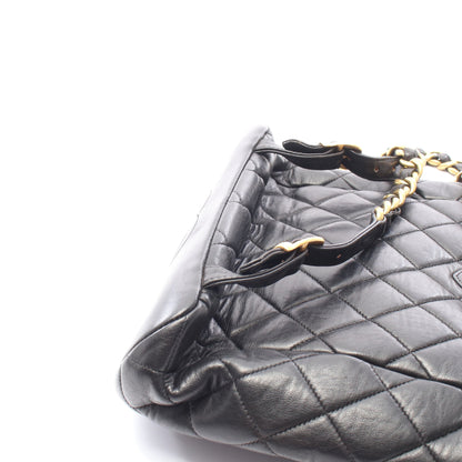 マトラッセ バックパック リュックサック ラムスキン ブラック ゴールド金具 シャネル バッグ CHANEL