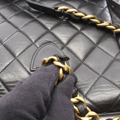 マトラッセ バックパック リュックサック ラムスキン ブラック ゴールド金具 シャネル バッグ CHANEL