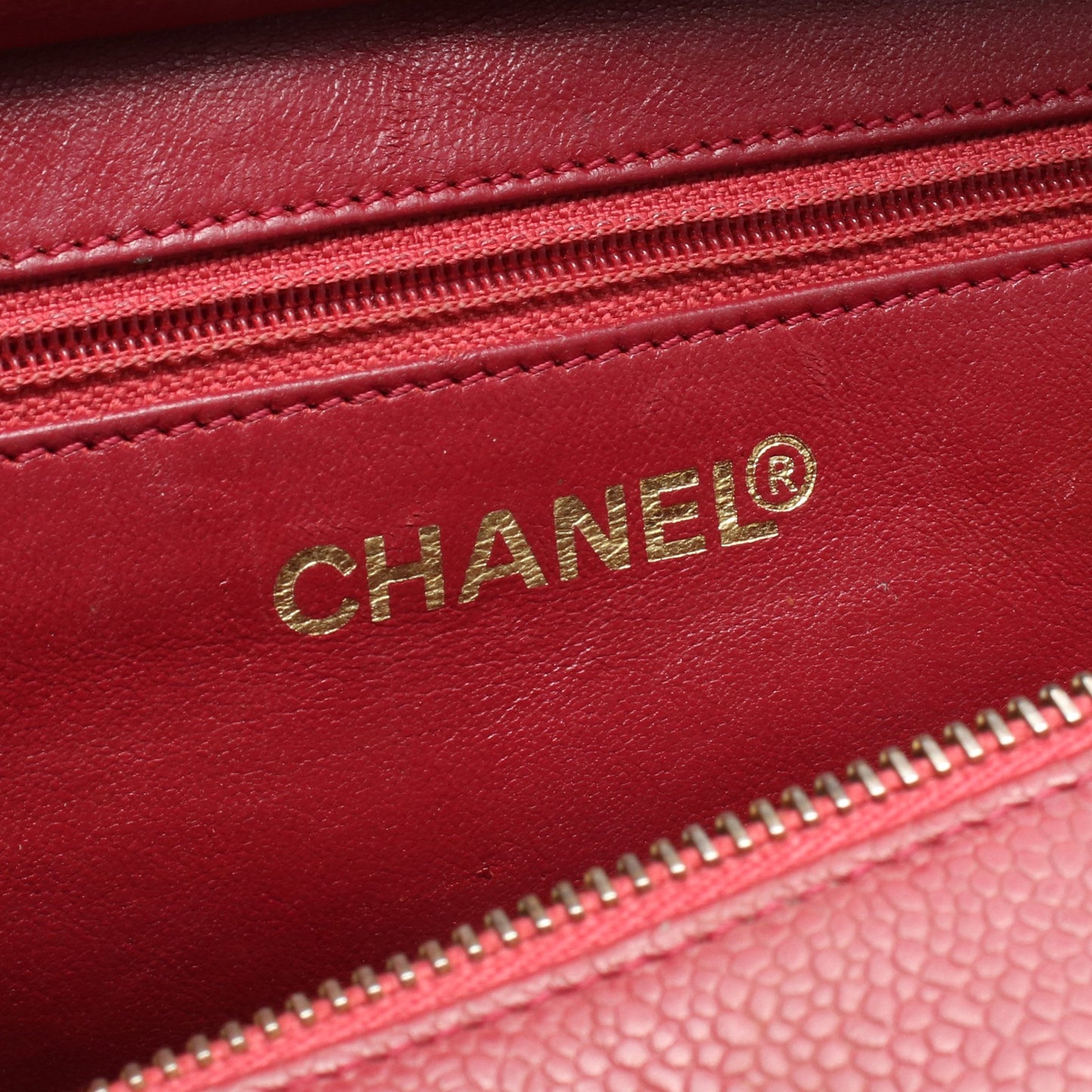 マトラッセ チェーンハンドバッグ キャビアスキン ピンクパープル ゴールド金具 シャネル バッグ CHANEL