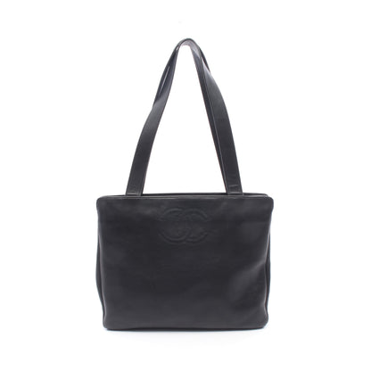 ココマーク ショルダーバッグ トートバッグ ラムスキン ブラック ブラック金具 シャネル バッグ CHANEL