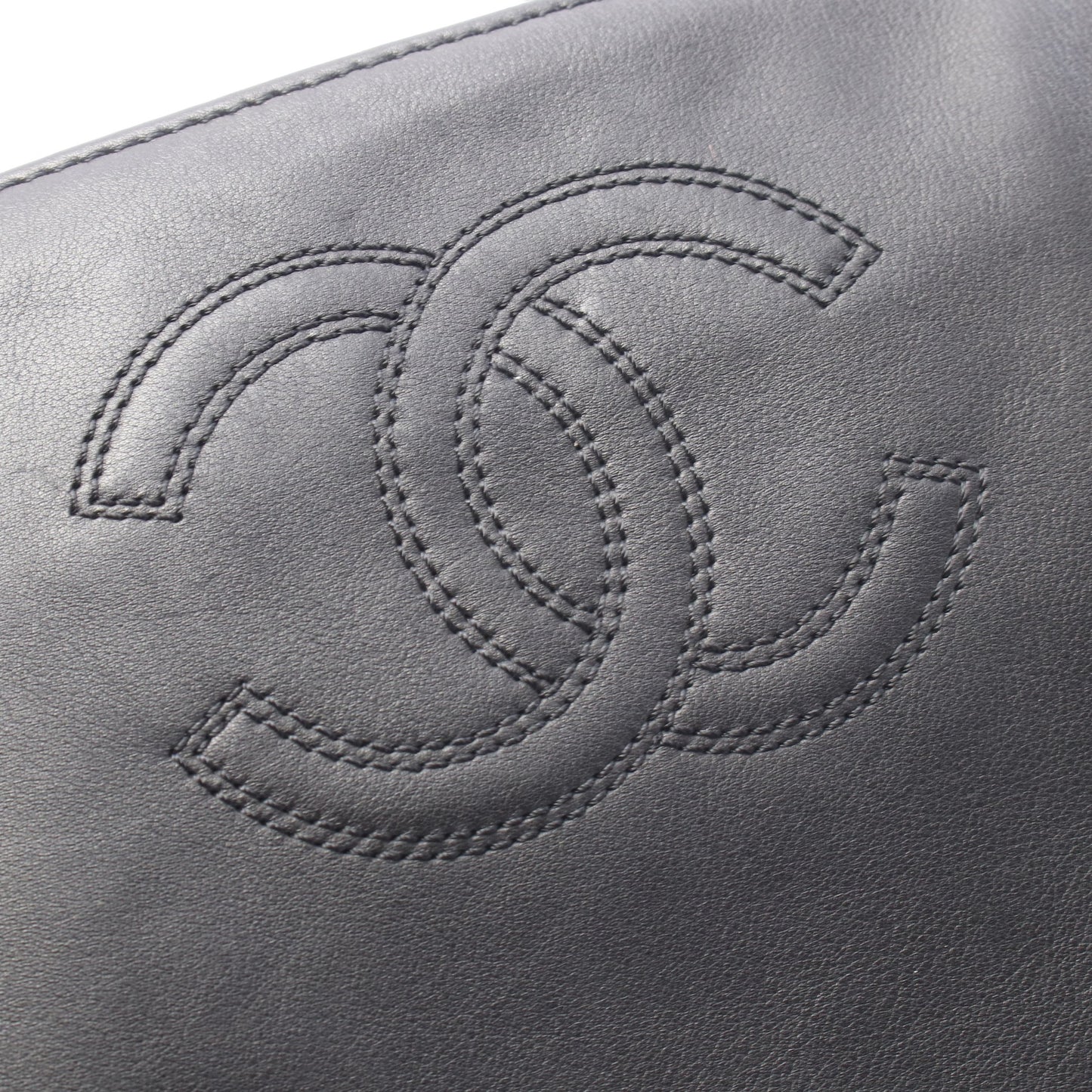 ココマーク ショルダーバッグ トートバッグ ラムスキン ブラック ブラック金具 シャネル バッグ CHANEL