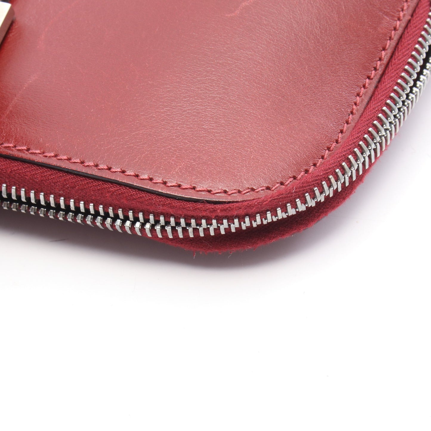 エスカパーダ ルージュアッシュ ハンドバッグ ボックスカーフ ボルドー シルバー金具 □E刻印 エルメス バッグ HERMES