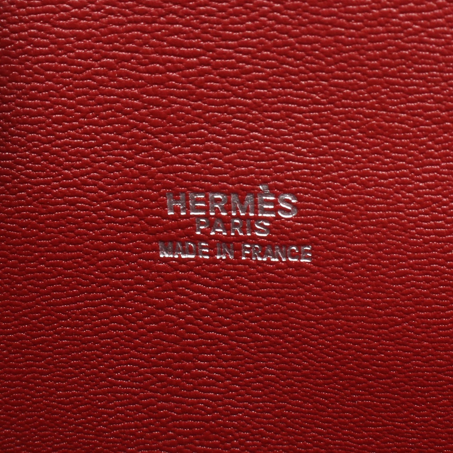 エスカパーダ ルージュアッシュ ハンドバッグ ボックスカーフ ボルドー シルバー金具 □E刻印 エルメス バッグ HERMES
