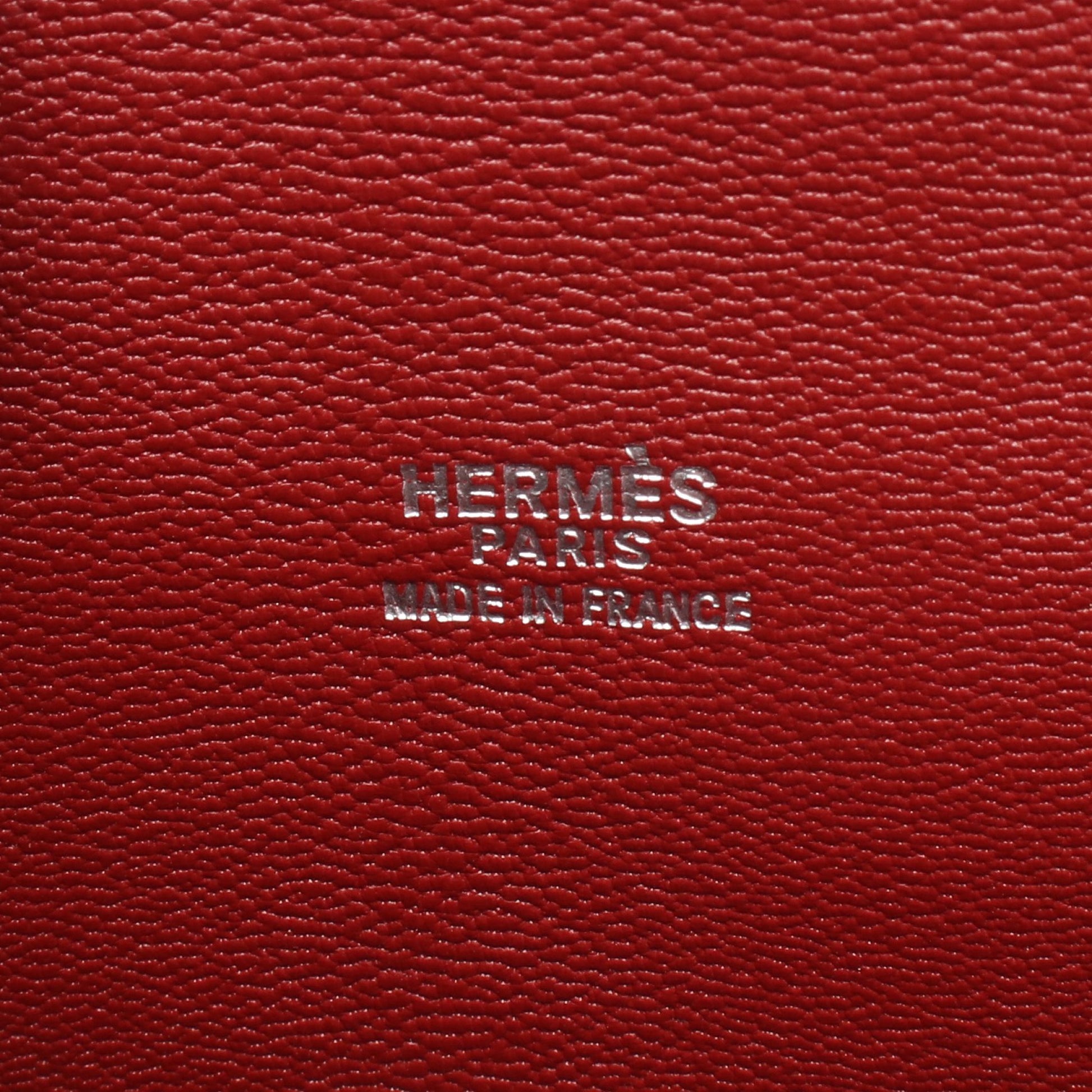 エスカパーダ ルージュアッシュ ハンドバッグ ボックスカーフ ボルドー シルバー金具 □E刻印 エルメス バッグ HERMES