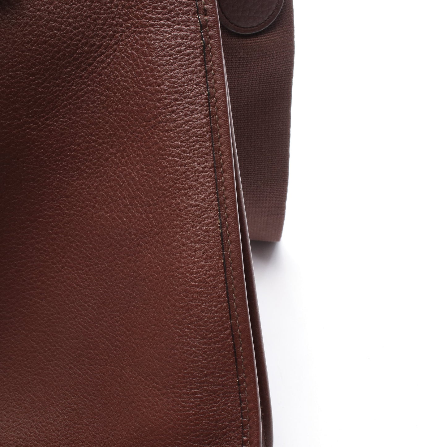 ヴェスパPM ノアゼット ショルダーバッグ トゴ ダークブラウン ゴールド金具 □A刻印 エルメス バッグ HERMES