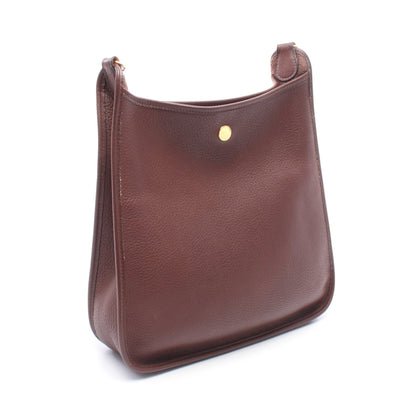 ヴェスパPM ノアゼット ショルダーバッグ トゴ ダークブラウン ゴールド金具 □A刻印 エルメス バッグ HERMES