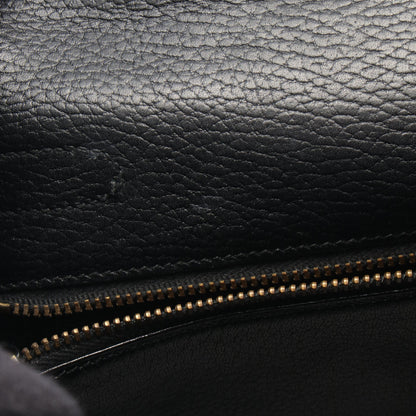 ケリー32 内縫い 2WAY ハンドバッグ アルデンヌ ブラック ゴールド金具 ○U刻印 エルメス バッグ HERMES