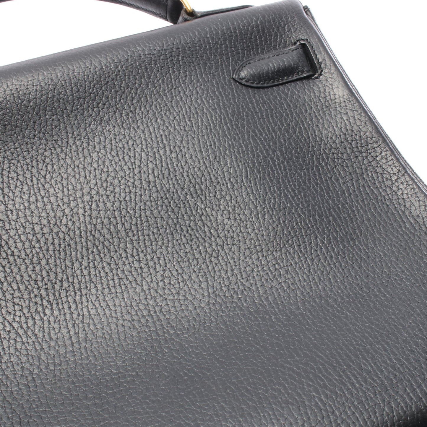 ケリー32 内縫い 2WAY ハンドバッグ アルデンヌ ブラック ゴールド金具 ○U刻印 エルメス バッグ HERMES