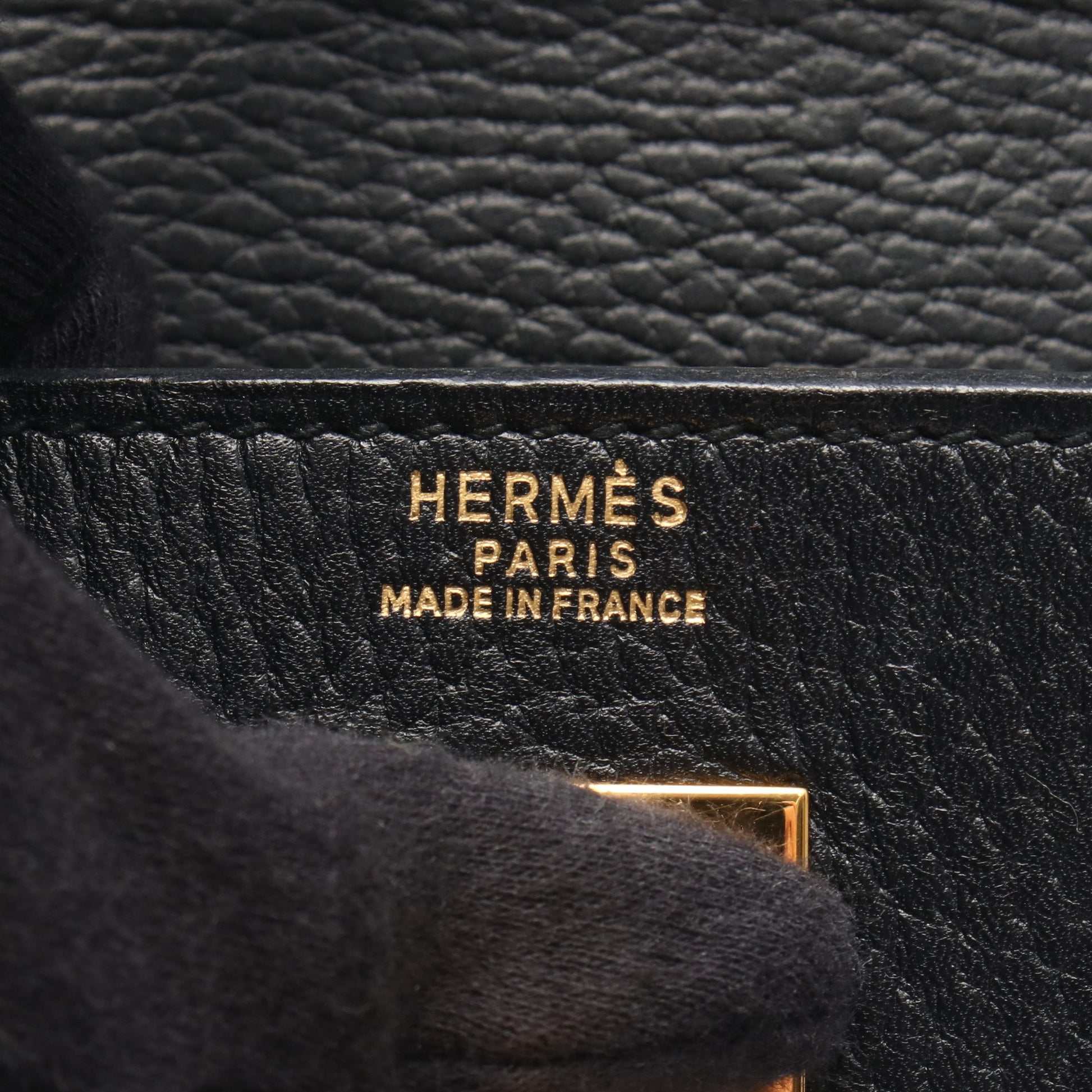ケリー32 内縫い 2WAY ハンドバッグ アルデンヌ ブラック ゴールド金具 ○U刻印 エルメス バッグ HERMES