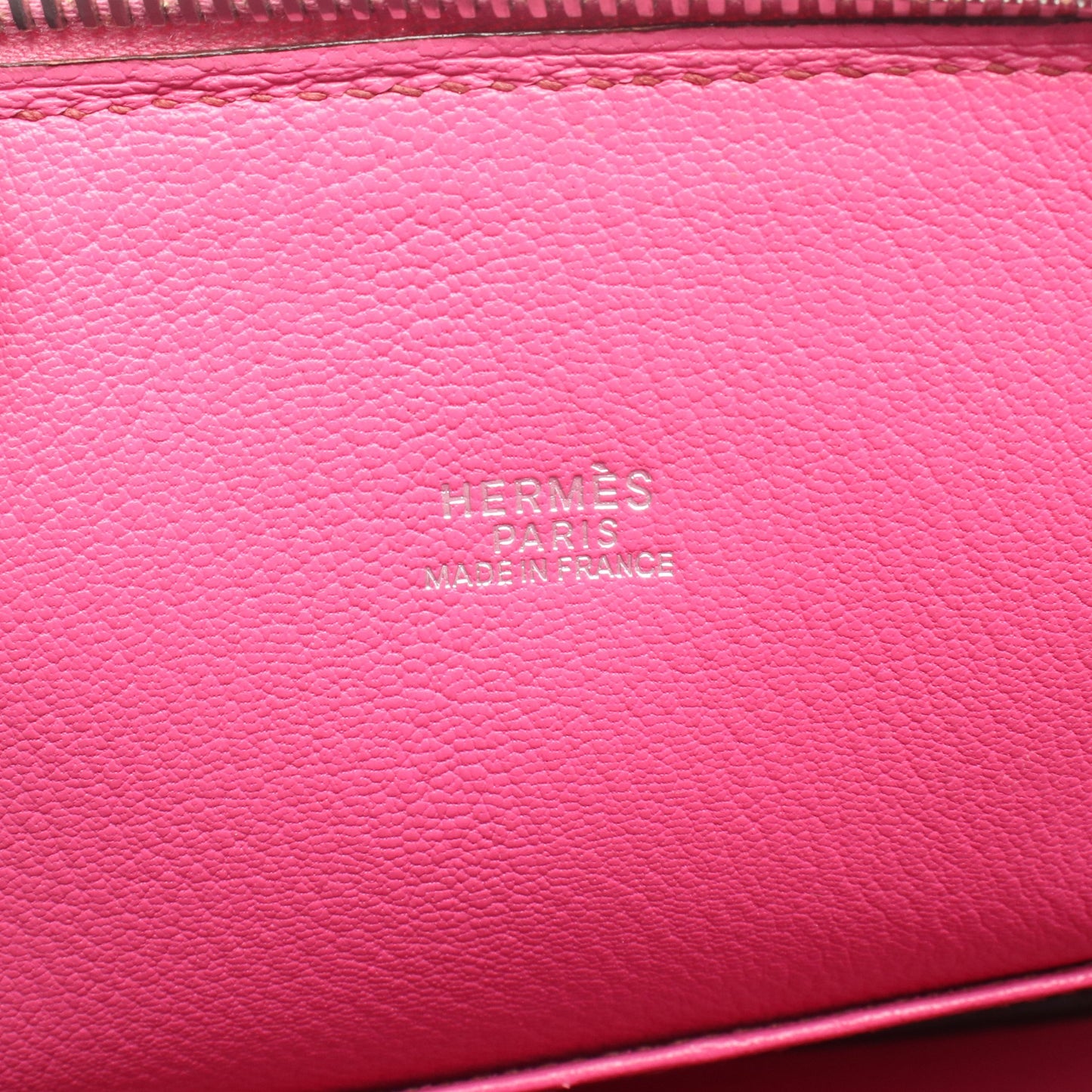 ボリード1923 30 フューシャピンク ハンドバッグ シェーブル ピンク シルバー金具 □I刻印 エルメス バッグ HERMES