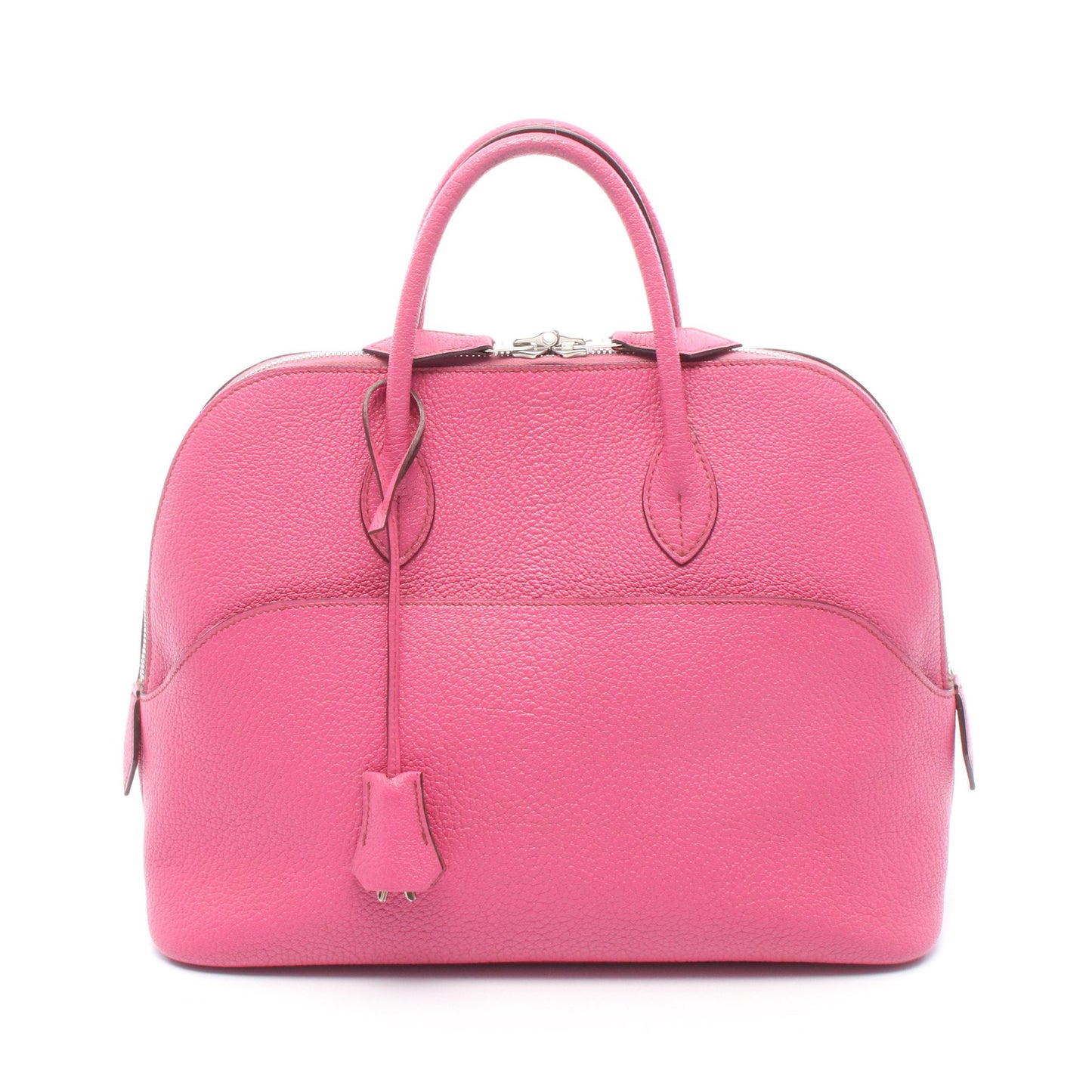 ボリード1923 30 フューシャピンク ハンドバッグ シェーブル ピンク シルバー金具 □I刻印 エルメス バッグ HERMES